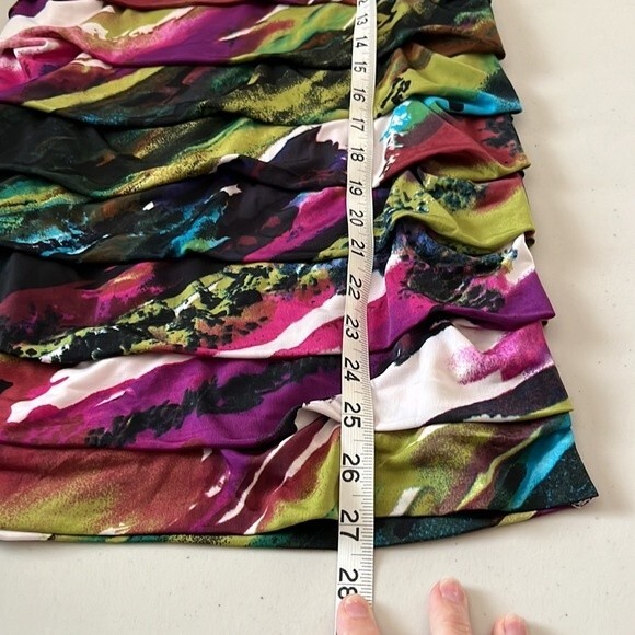 Accidentally in Love Strapless Body Con Multi Print Color Dress Size Small - Picture 8 of 9